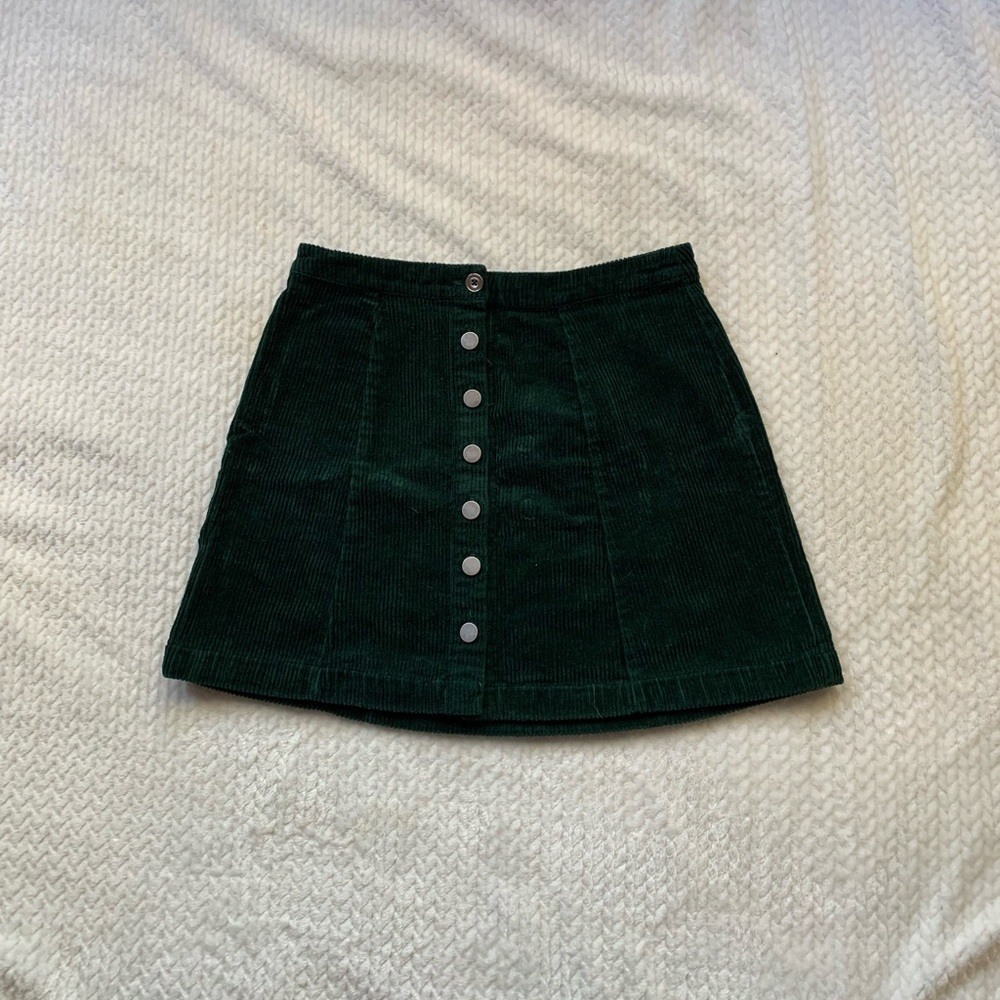 Forever21 Button-Down Corduroy Skirt